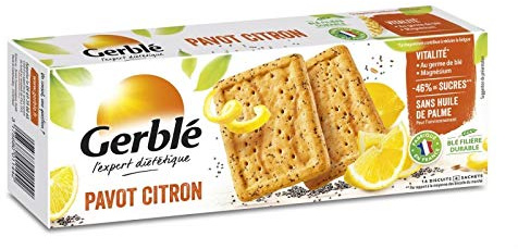 Galletas de amapola limón, 200 g, rotas (2 unidades)
