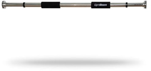 GymBeam Klimmzugstange für den Türrahmen - Praktische Pull Up-Bar, Fitness-Gerät aus hochwertigem Stahl, mit zwei Griffen aus weichem Schaumstoff, längenverstellbar von 63 bis 100 cm