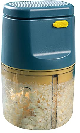Écrasez sans effort l'ail avec presse-ail électrique – Mini broyeur d'ail 300 ml pour une purée sans tracas – Concasseur d'ail automatique pour les cuisines occupées