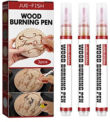 Scorch Marker, chemischer Holzbrennstift für Projekte, Brandmalerei, Karamell, Brandmalerei, Marker