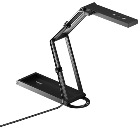 NETUM Dokumentenkamera & Webcam 4K mit Mikrofon USB Visualizer 3-stufige Touch LED Autofokus Bild Invert Faltbar für Windows - Fernunterricht & Live-Demo (SD-1300)