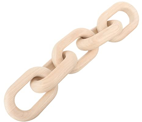 IMIKEYA Holz Ketten Dekoration Handgefertigte Holzverbindung Für Modernen Landhausstil Für Wohnzimmer Schlafzimmer Und Hochzeitsdekoration Langlebig Und Stilvoll