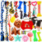Frasheng 20 Pcs Hundespielzeug Set,Natürlicher Baumwolle,Seil Ball Hunde Kauen Spielzeug Set,Dauerhaft Hundespielzeug,interaktive Hunde Kauspielzeuge für Zahnpflege,für kleine und Mittlere Hunde