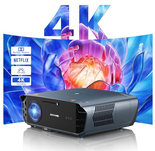 4K Smart Projector Google TV: HDR10+, 2400 ANSI, Ultra Bright Daytime Home Theater Projector with Dolby Audio, ToF Auto Focus, WiFi6 Bluetooth HDMI ARC, Short Throw LCD Projector Outdoor Movie