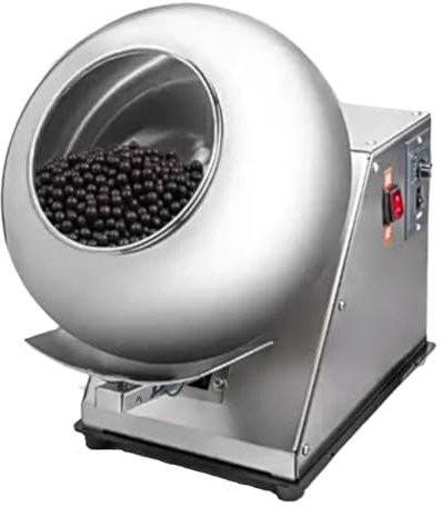 twostronking Macchina Elettrica per La Glassatura di Zucchero in Acciaio Inox, velocità di Rotazione Regolabile, Diametro 300 Mm, Produzione 1-3 kg/H, Adatta per La Glassatura di Caramelle, ECC.,110V