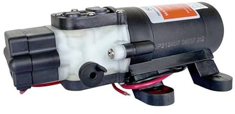 LIGHTEU®, Seaflo pompe à membrane à amorçage automatique à la demande de qualité alimentaire DC 12 V 4,3 LPM 2,4 bar 21S pour camping-car, yacht, jardin, camping-car