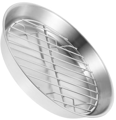 YARNOW Stainless Steel Baking Pan for Oven Pan Rack Drainage for Roasting Baking Tray and Wire Rack Use in Kitchen