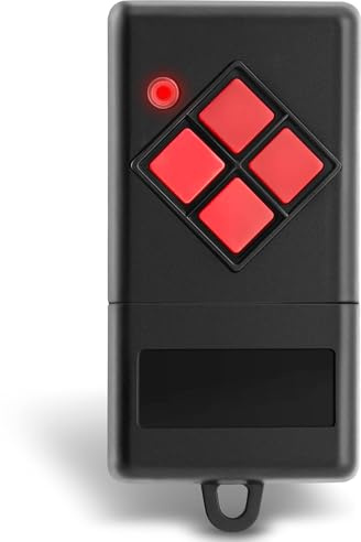 1 Stück für Dickert S10-868A4L00: Garagentor-Handsender-Ersatz, 868,3 MHz | Mit Schlüsselanhänger, Anleitung; 4 Tasten, AM Linear Code; kompatibel mit Dickert S10-868A1L00 S20-868A4L00