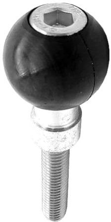 Ujjdwiurgh Base de Serrage de Guidon de Moto avec Bille M8 de 1 Pouce pour Support de Téléphone Mobile et de Voiture.