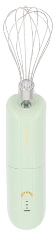 Œuf électrique -garde, Batteur à Main électrique Portable à Grande Vitesse avec 2 Tasses pour Bacs (GREEN)
