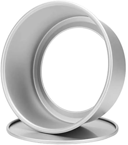 YZWHKJ Moule Charnière,Moule Gâteau Moule à gâteau rond de 15 cm en alliage d'aluminium avec fond amovible et outils de décoration de gâteaux