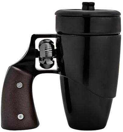 da caffè – Divertente bicchiere in ceramica per bevande calde e fredde, creativa da collezione con manico facile da impugnare, multiuso per tè, birra, latte, acqua, cioccolato