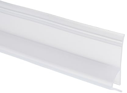 sourcing map Shower Door Side Seal, H-Type Shower Door Sweep for 1/2 Glass 197 Long Silicone Frameless Glass Seal Strip, Stop Leak and Create A Water Barrier for Bathroom Office, Clear