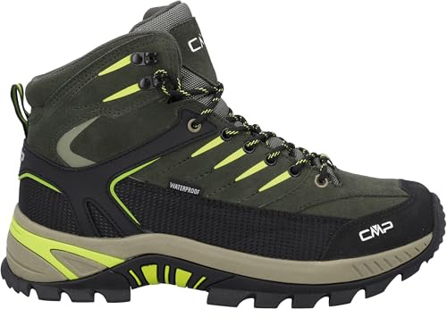 CMP Rigel 2.0 Mid Waterproof, Scarponcino da Trekking Uomo (Pine/Mela, Sistema Taglie Calzature EU, Adulto, Numero, Media, 41)