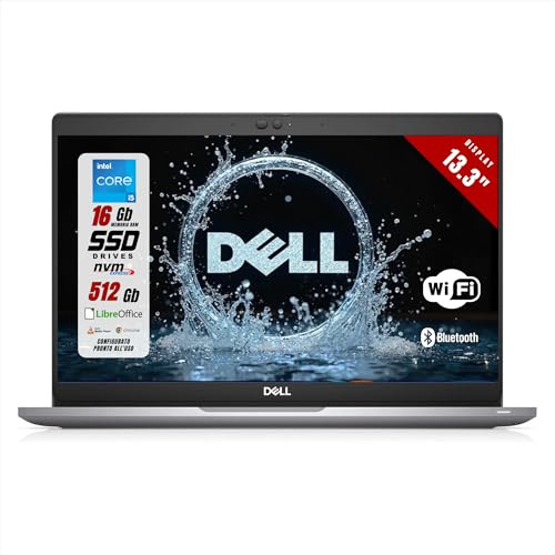Dell Latitude 5320 - Pc Portatile Intel i5-1135G7 4 Core 2.40Ghz - Notebook con Display FHD da 13.3 - Ram 16Gb SSD 512Gb - Windows 11 + Libre Office (Ricondizionato)