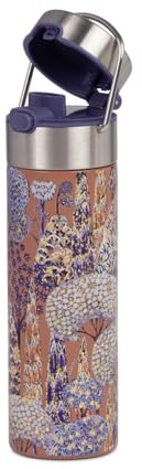 Eigenart Leeza Patagonia Thermoflasche 500 ml Edelstahl doppelwandig mit Sieb, Trinkflasche auslaufsicher mit Sportverschluss, für Tee Kaffee To Go, 6,8x23,5 cm