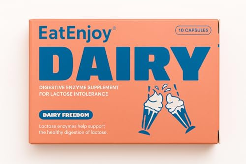 EatEnjoy Dairy Digestive Enzyme Supplement | 10 Capsules