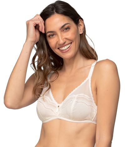 Playtex Bra Woman Secret Comfort Full Cup Underwire Bra x1, Antique White, 42B