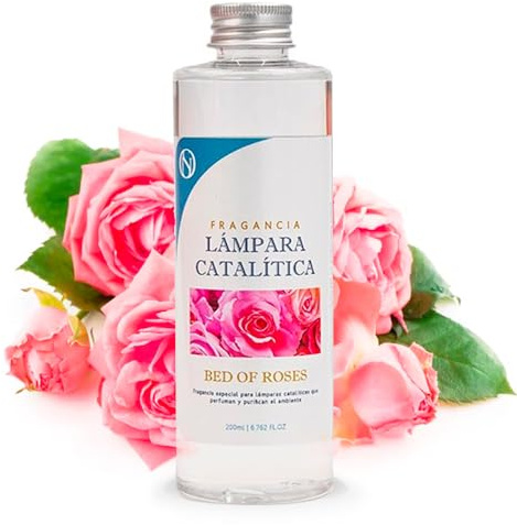 M MAMA MANUELA Fragancia para Lámpara Catalítica Aroma Bed of Roses (500ml) - Elimina Malos olores e impurezas, perfuma y Limpia. Compatible con Todas Las lámparas catalíticas.