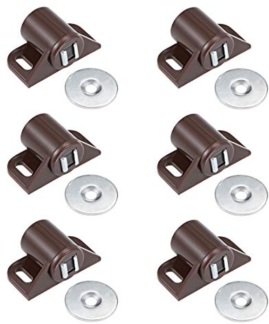 PATIKIL Magnetico Chiusure Catch Armadio Porta Magnete Chiusura, 6pz per Armadio Armadio, Marrone