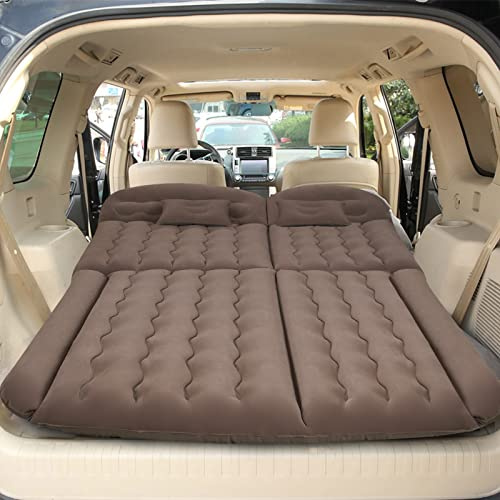 Sinbide Matelas Gonflable avec Pompe Intégrée, Auto-gonflage/dégonflage Rapide, Lit Gonflable avec revêtement Confortable, Idéal pour Voyager, Camping, Randonnée (Gris)