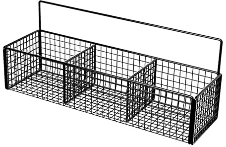 Wall Mounted Fruit Holder Basket Fruit Basket Food Organizer Basket Container Metal Wire Storage Basket, Wall Hanging Basket for Kitchen, Office, Pantry, Bathroom, Cabinet,