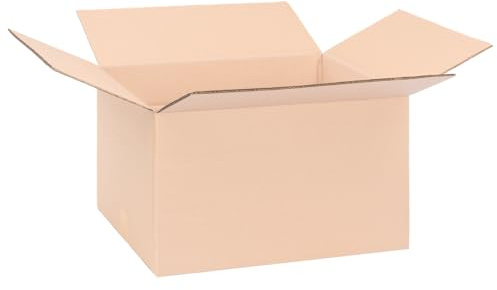 verpacking Faltkartons 490 x 390 x 285 mm Braun (Außenmaß 500 x 400 x 300 mm) variable Höhe 100/200 mm bei KK 110 2-wellig Versandkarton mittelgroße Waren DHL Paket DPD GLS Hermes Kartons (20 Stück)