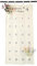 MHwan Calendario Adviento para Rellenar, Exquisitas Bordado Calendario de Adviento para Rellenar, Tela de Lona Engrosada Duradera, Artesanía, Reutilizable (Beige)