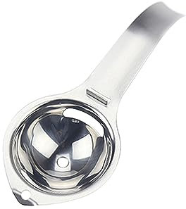 COLLBATH 3pcs Stainless Steel Egg Yolk Separator and White Extractor Kitchen Gadget Divider for Cooking Dishwasher Safe Suitable for Baking and Cooking
