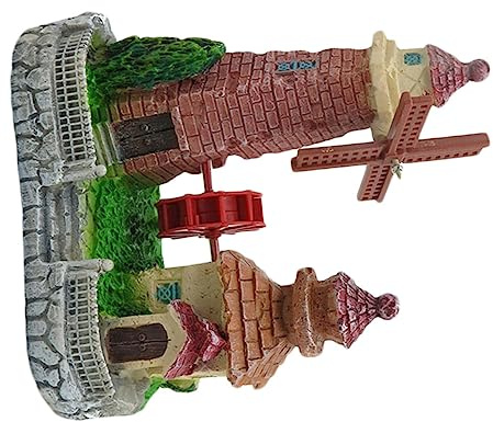 ULDIGI Dutch Windmill Ornament Landscape Decoration Delicate Craft Garden Landscape Windmill Craft