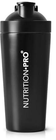 Nutrition-pro Shaker Inox 750ml | Acero inoxidable de alta calidad | Mezcla perfecta, antiolores y antihuellas, tapa antiderrame | Diseño ergonómico | Ecológico, duradero y libre de BPA