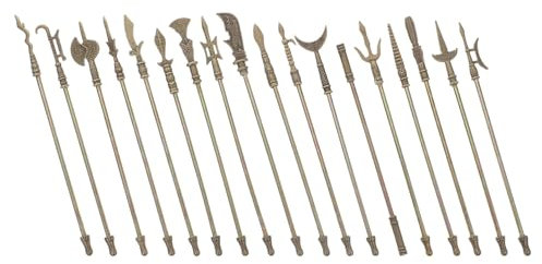 STOBOK 18stücke Mini-zinklegierungsmodelle Alter Chinesischer Mini-metallwaffen Verzierungen Für Inneneinrichtung Lernspielzeug Für Junge Mädchen Und Kognitives Spielzeug