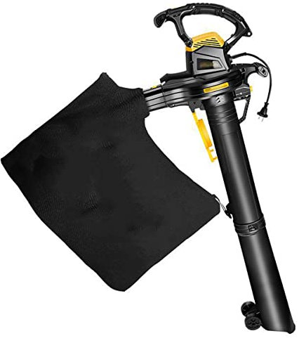 Soffiatori Soffiatore per foglie, Aspirapolvere Trinciatrice da giardino da 3800 W con 6 velocità variabili, Aspirafoglie e trituratore da giardino 3 in 1, Sacco di raccolta da 40 litri, per giardini