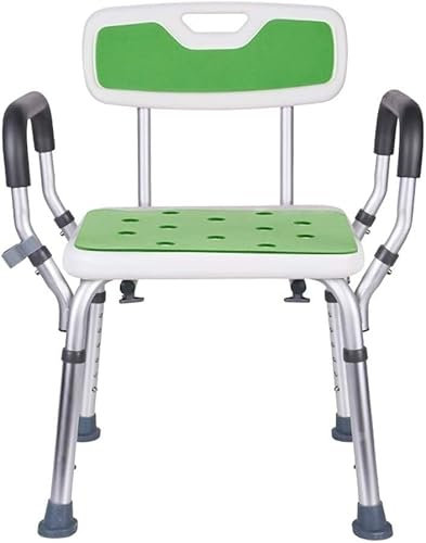 WTLONBF Shower Stool, Shower Chair, Shower Chair for Elderly Benches Height Adjustable Bathtub Lifts for Seniors and Disabled Shower Aids Shower Seat Shower Stool with Arms and Back Non-Sl
