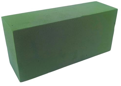 Floral Foam Bricks 23x11x8cm - Wet or Dry, Florist Grade - For Stunning Fresh & Artificial Flower Arrangements (Wet Foam (Green), 1)
