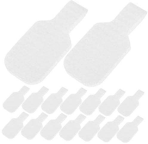 JOINPAYA Étiquettes de Marquage de Fils en Nylon Blanc, Solide et Faciles à Identifier Lot de 30 pour Gestion de Câbles les Usines