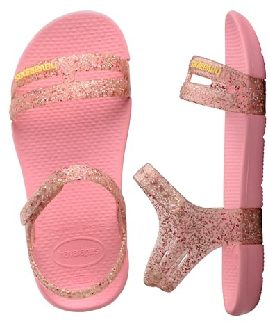 Havaianas - Kids Play Mall Glitter, Sandalias Infantiles con Purpurina, Ergonómicas y Brillantes, Suela Antideslizante y Sujeción Segura, Niñas