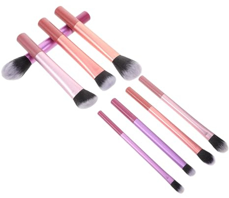 Didiseaon 8pcs Makeup Brush Set of Long Handle Cosmetics Brushes for Blush Powder Eyeshadow Travel Foundation Concealer Applicator
