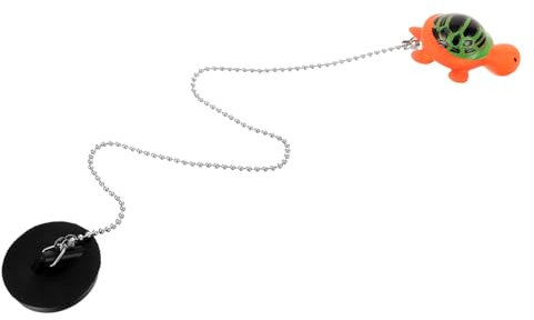 iplusmile Tappo Per Lavabo in Gomma Resistente Con Catena e Decorazione a Forma Di Animale Adatto Per Vasche Da Bagno, Lavandini e Scarichi Del Bagno, Facile Da Usare e Riutilizzabile