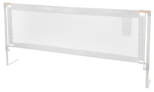 VEVOR Barrière de Sécurité de Lit pour Enfants, Longueur 1,5 m, Barrière de Lit pour Tout-Petits, avec Tube en Fer Renforcé, Tissu Oxford, Hauteur Réglable 68-89 cm, pour Épaisseur de Matelas 5-27 cm