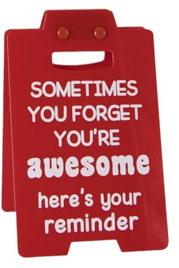 Dekoratives Schild mit Aufschrift, Inspirierende Geschenke für Büro, Lustiges Warnschild, Mini-Warnschilder für Büro Schreibtisch Schlafzimmer Arbeitszimmer