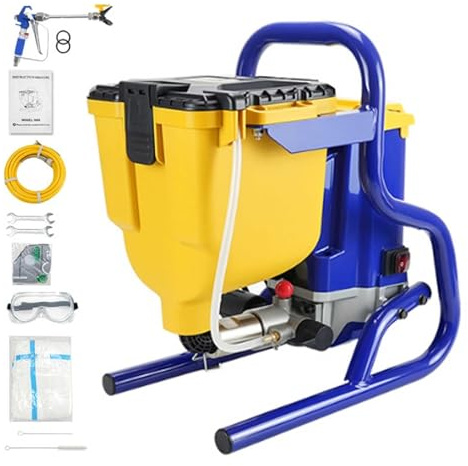Pistola a spruzzo senza fili Airless, volume di spruzzo 2,1 l/min, pressione regolabile, portatile per pittura murale, lattice, vernice e colorante, spruzzatore elettrico per vernice da 220 V