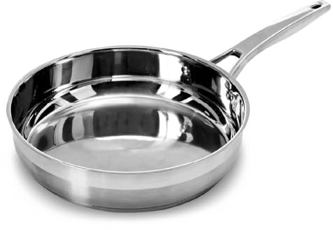 Blackmoor 28cm Stainless Steel Frying Pan/High Grade, PFAS-Free, Suitable for All Hob Types Including Induction and Oven Cooking/Pro Range 65259