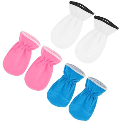 Hautpflege Wachshandschuhe 3 Paar aus Polyester und Lint | Handpflegehandschuhe für Zuhause, zum Befeuchten mit Ätherischen Ölen, für Damen und Lehrer