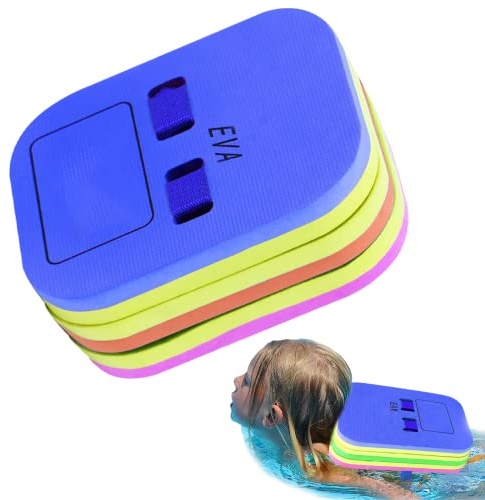 Joygoodta Schwimmschwimmer für Kinder, Schwimmrückenschwimmer mit verstellbaren Schichten, sicherer Clip-Schnalle, Schwimmbrett für den Poolunterricht, blau