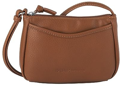TOM TAILOR Denim Cilia Damen Umhängetasche Crossbody Bag Klein Cognac Braun