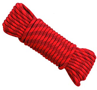 Beikalone Corda di sicurezza per arrampicata su roccia, diametro 12 mm, 12 KN, corda per attrezzatura da arrampicata per salvataggio antincendio, escursionismo, alpinismo