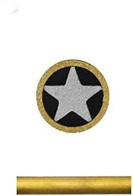 Remaches de mosaico para mango de cuchilla, clavo de tornillo de mosaico de 6 mm de diámetro, clavijas de sujeción de cuchillos de caza, longitud 4,5 cm (estrella)