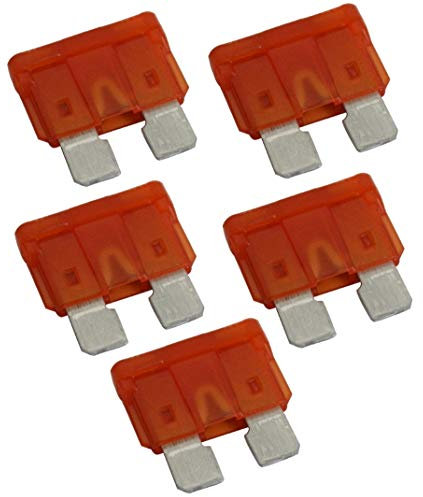 AERZETIX: 5 fusibles – planos, color naranja, MIDI – 40 A, 6 V, 12 V, 24 V, 32 V, 19 mm, para coche y camión utilitario – C10074