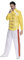 amscan 9906855 - Men's 1980's Rock Legend Adults Fancy Dress Costume Size: Large